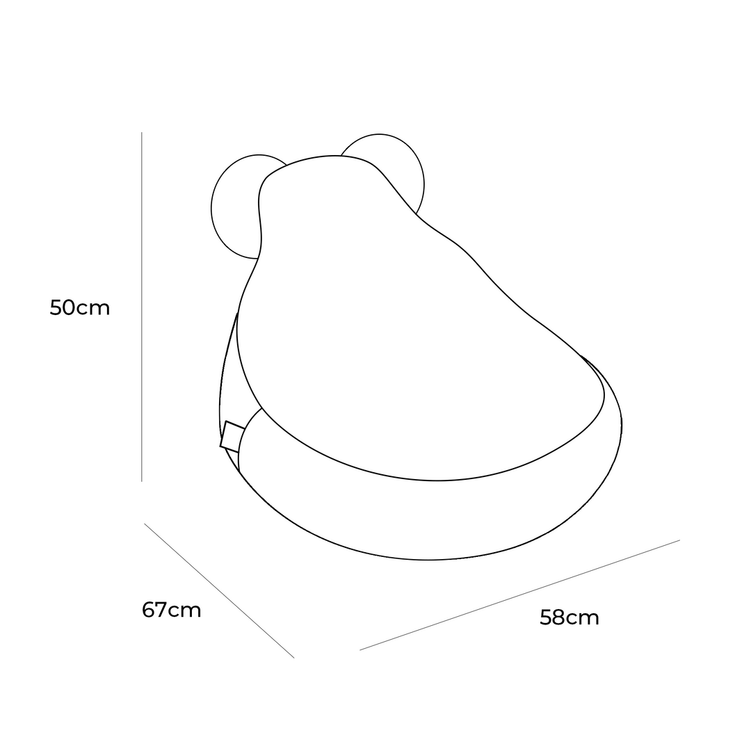 Teddy Pouffe | Brown