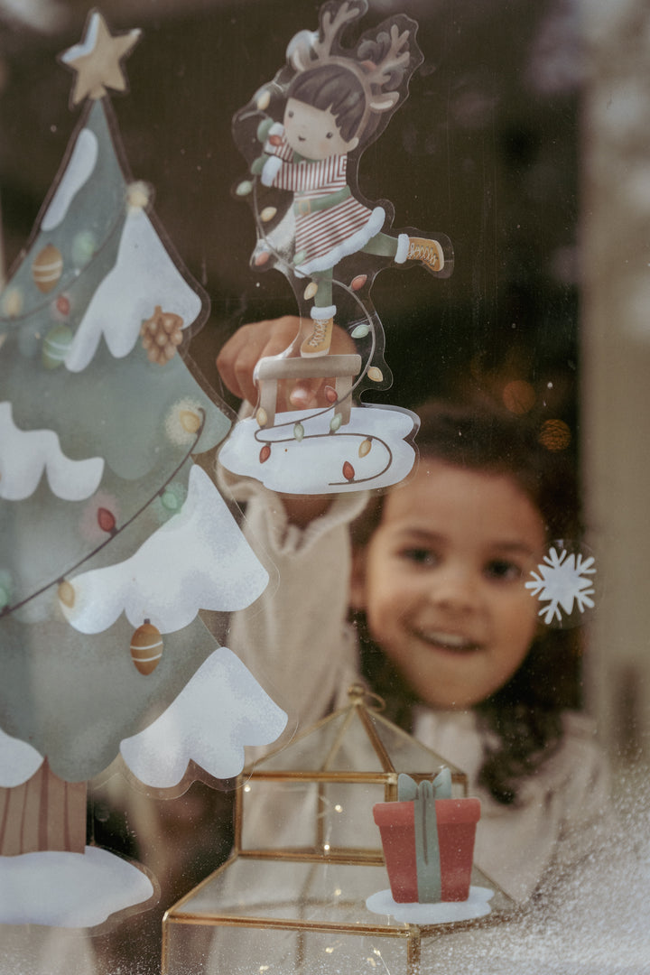 Little Dutch Christmas Tree Window Stickers | Christmas
