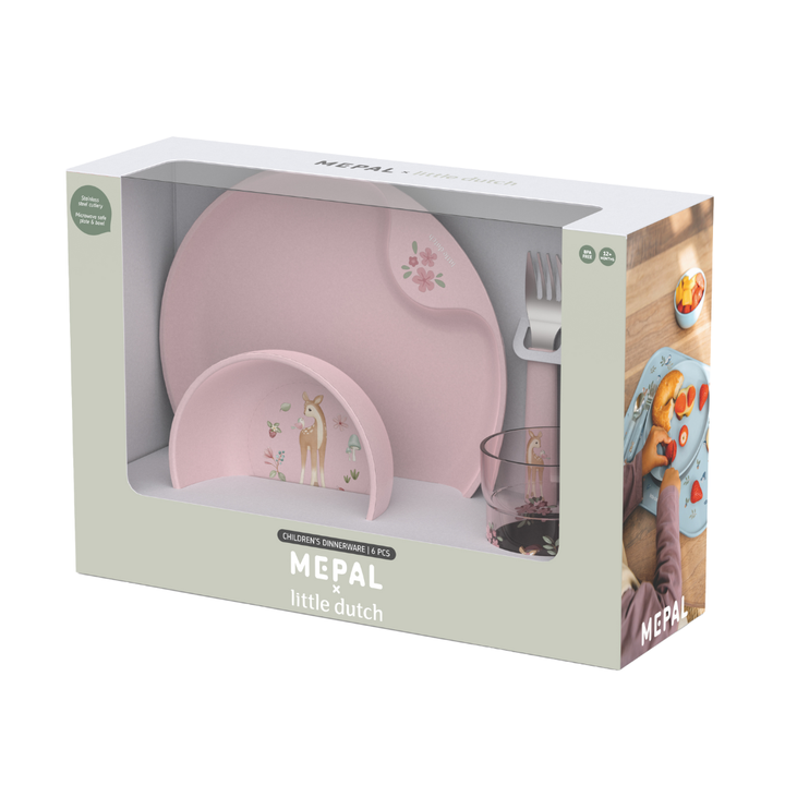 Little Dutch x Mepal Dinnerware 6 Piece Set | Fairy Garden