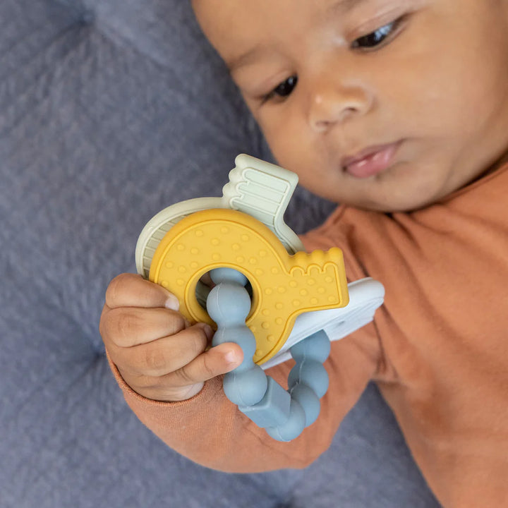 Little Dutch Silicone Teething Toy Keychain | Blue