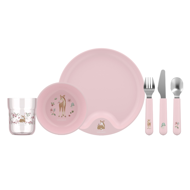 Little Dutch x Mepal Dinnerware 6 Piece Set | Fairy Garden