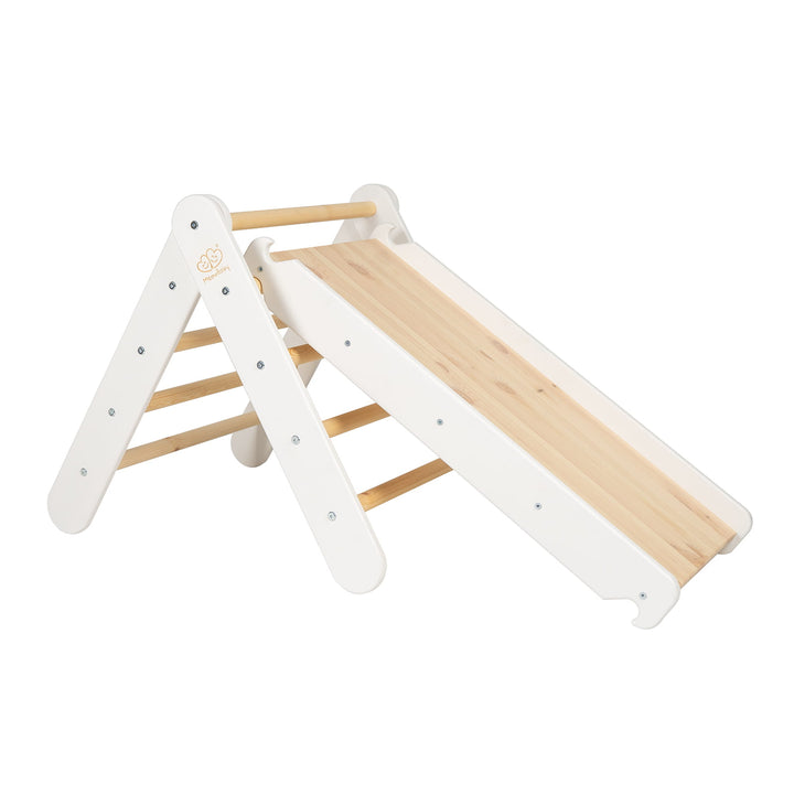 MeowBaby 2in1 Slide-Climbing Wall | White