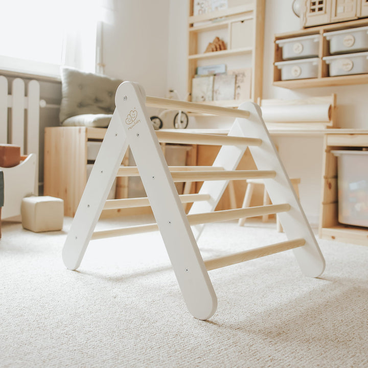 MeowBaby 2in1 Slide-Climbing Wall | White