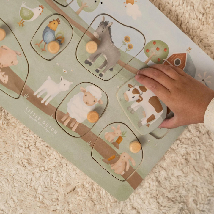 Little Dutch Wooden Sound Puzzle | Little Farm