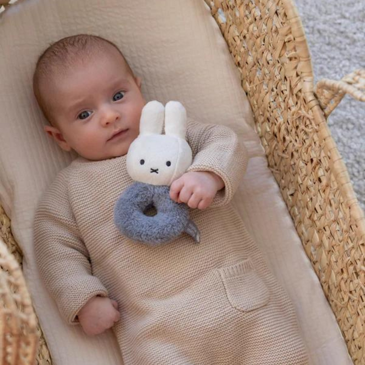 Miffy Ring Rattle | Fluffy Blue