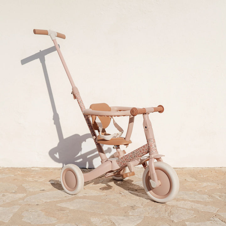 Little Dutch 4 in 1 Tricycle With Push Bar | Fairy Floral