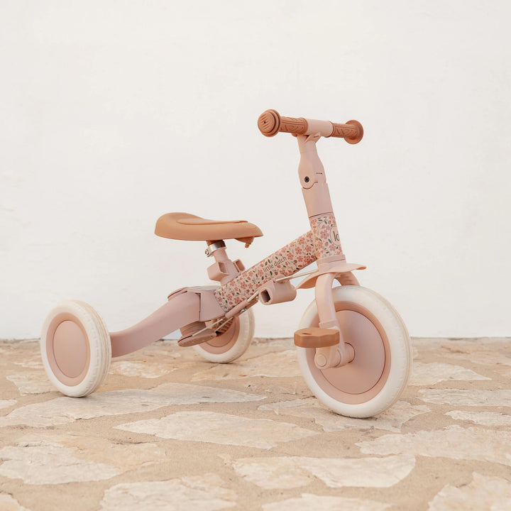 Little Dutch 4 in 1 Tricycle With Push Bar | Fairy Floral