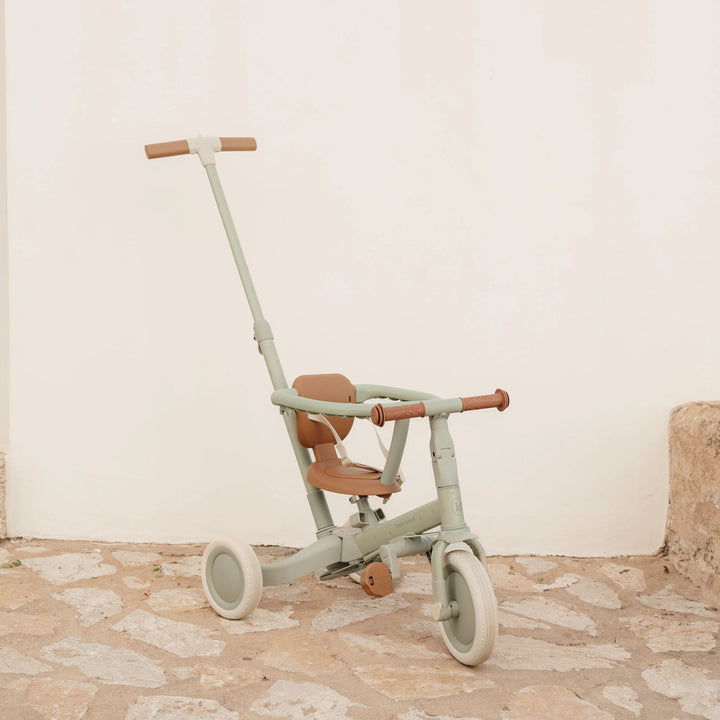 Little Dutch 4 in 1 Tricycle With Push Bar | Green
