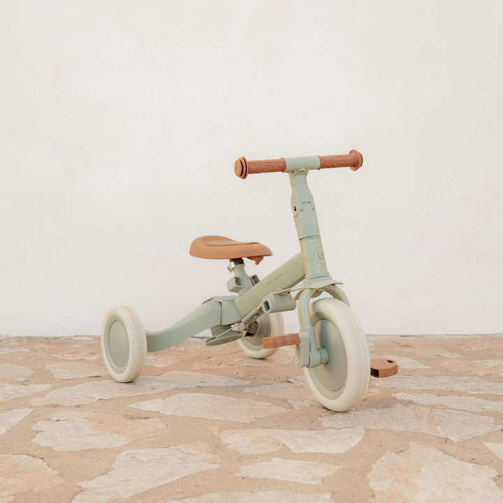 Little Dutch 4 in 1 Tricycle With Push Bar | Green