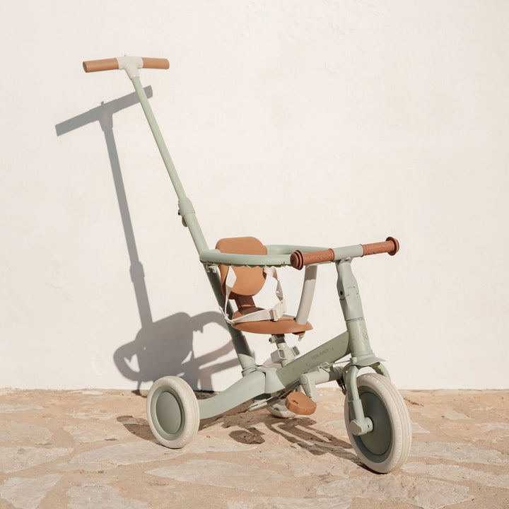 Little Dutch 4 in 1 Tricycle With Push Bar | Green