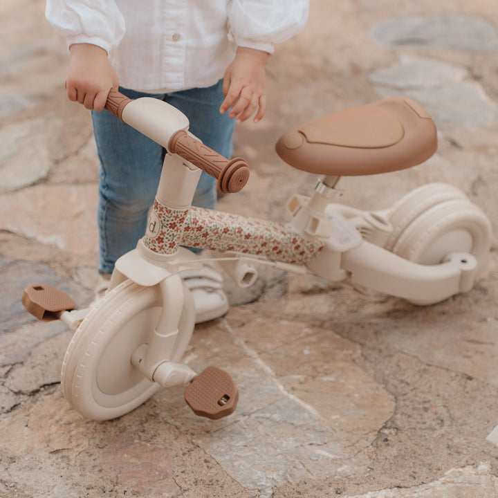 Little Dutch 4 in 1 Tricycle With Push Bar | Sunny Flower