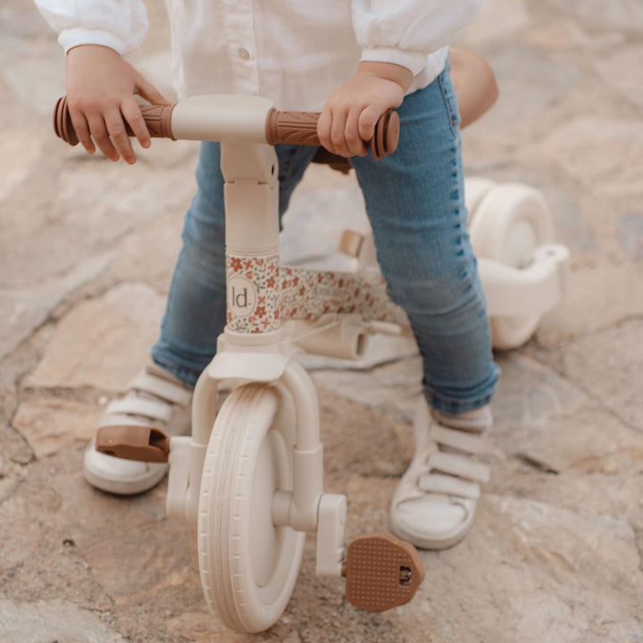Little Dutch 4 in 1 Tricycle With Push Bar | Sunny Flower
