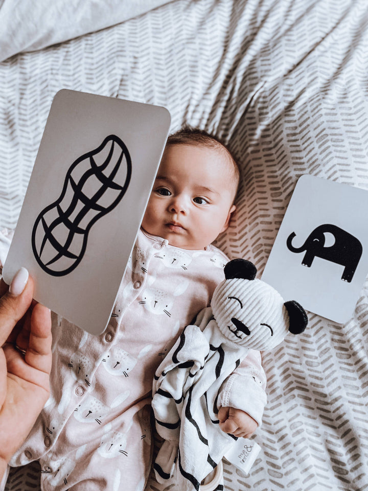 Priya & Peanut | Newborn Sensory Cards