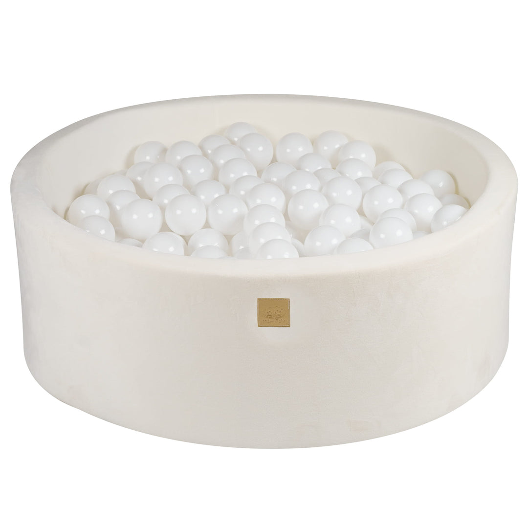 Velvet White Ball Pit | White Balls