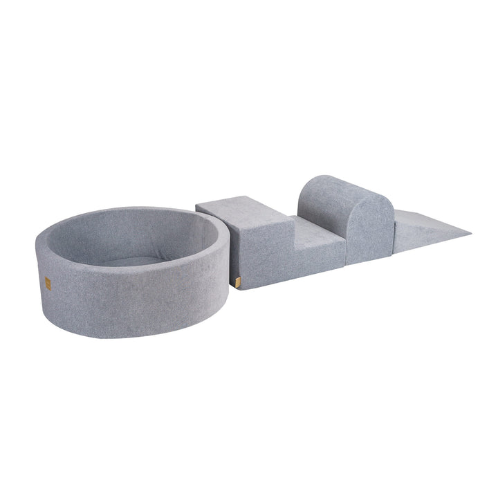 Make Your Own Play Set With Ball Pit | Velvet Light Grey