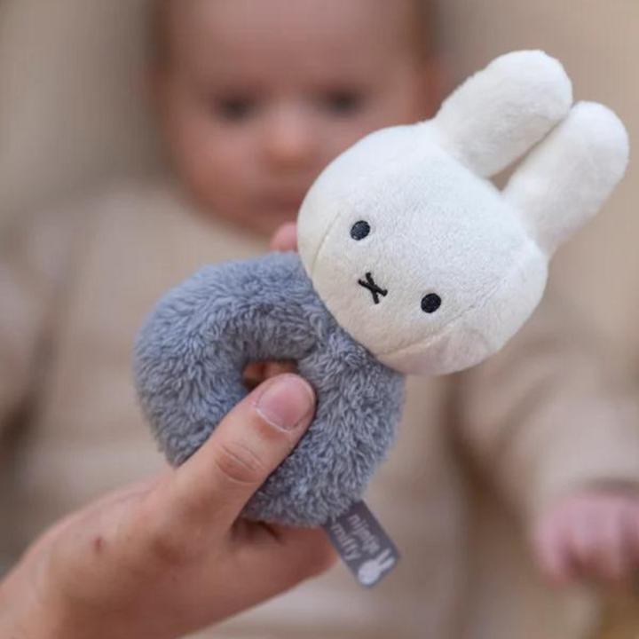 Miffy Ring Rattle | Fluffy Blue