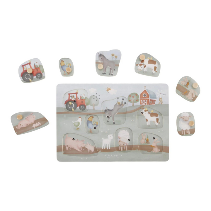Little Dutch Wooden Sound Puzzle | Little Farm