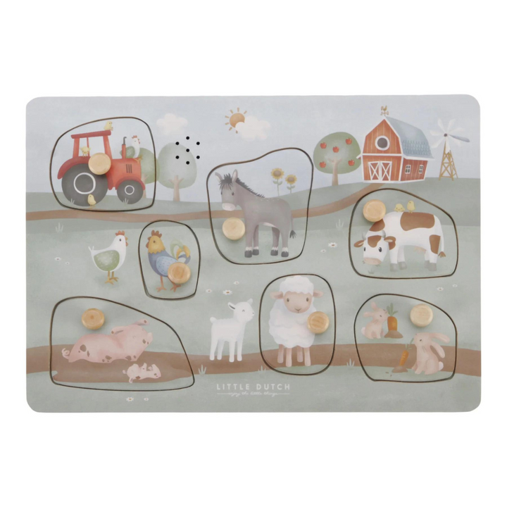 Little Dutch Wooden Sound Puzzle | Little Farm