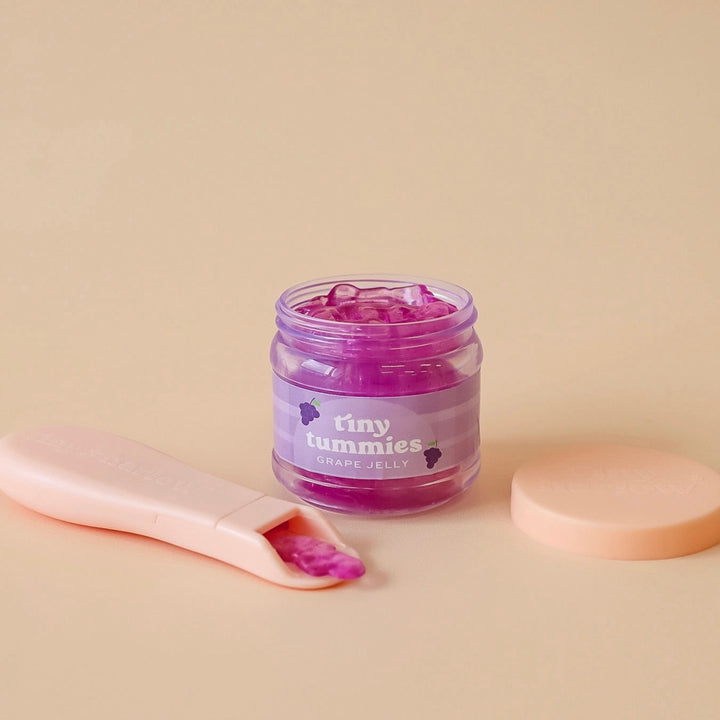 Tiny Harlow Tiny Tummies Grape Jelly Food Jar and Spoon Set