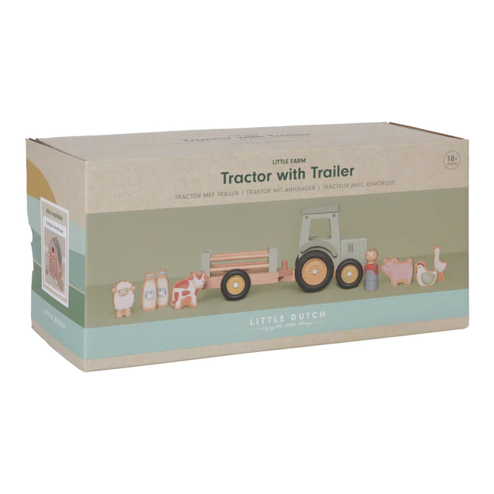 Little Dutch Tractor With Trailer | Little Farm