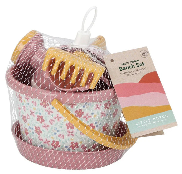 Little Dutch Beach Set | Pink Flowers