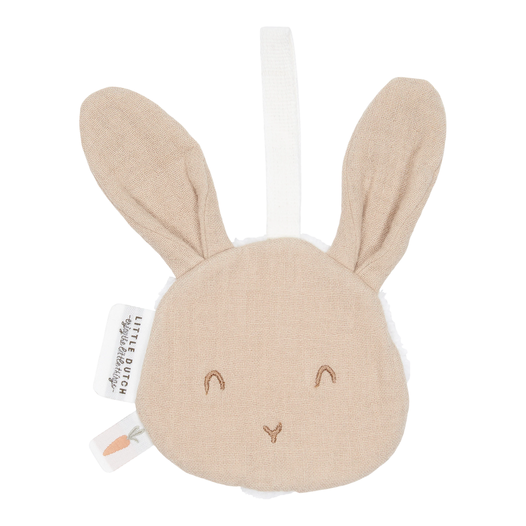 Little Dutch Pacifier Cloth Muslin | Bunny Beige