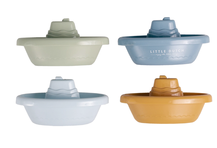 Little Dutch Stackable Bath Boats | Blue