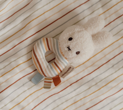 Little Dutch x Miffy Ring Rattle | Vintage Sunny Stripes
