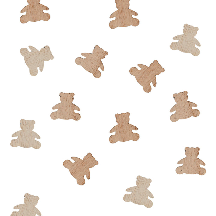 Ginger Ray Wooden Teddy Bear Baby Shower Confetti