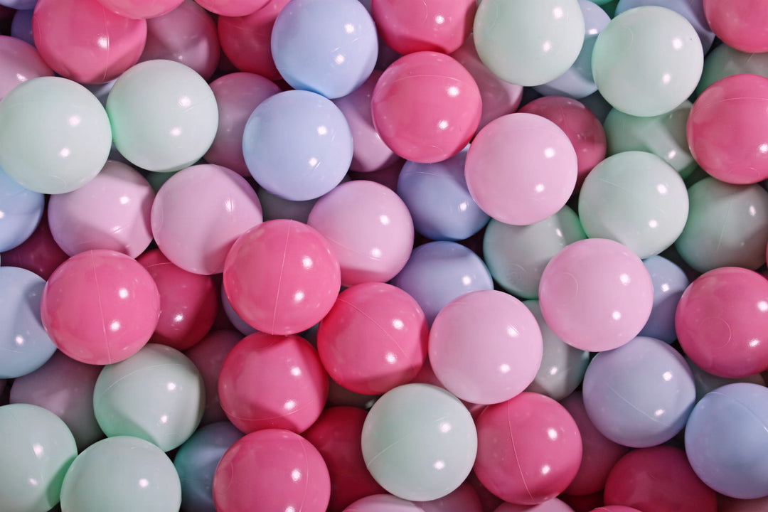 Cotton Light Pink Ball Pit | Mint, Baby Blue, Light Pink & Pastel Pink Balls