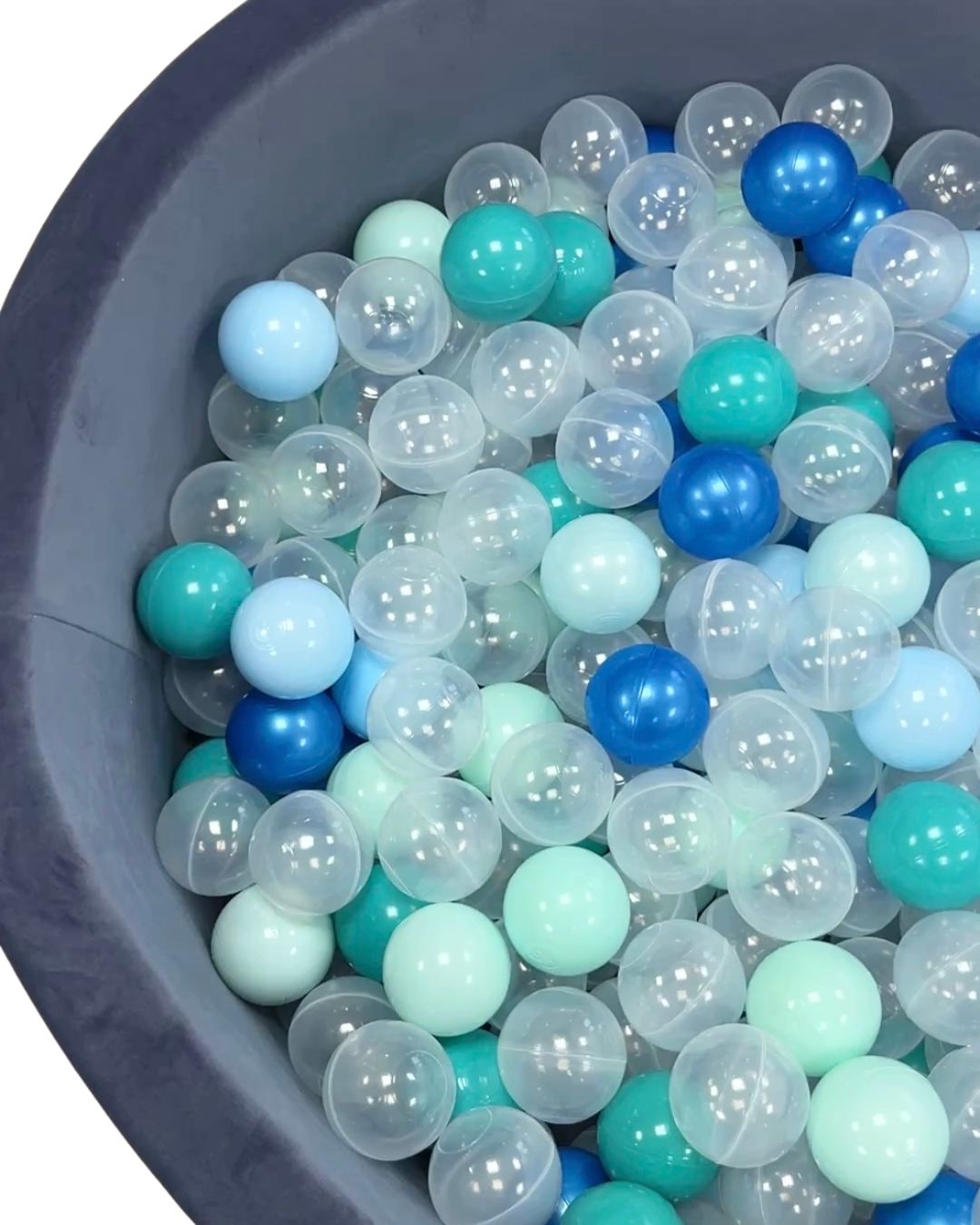 Velvet Blue Ball Pit | Mixture of 200 balls