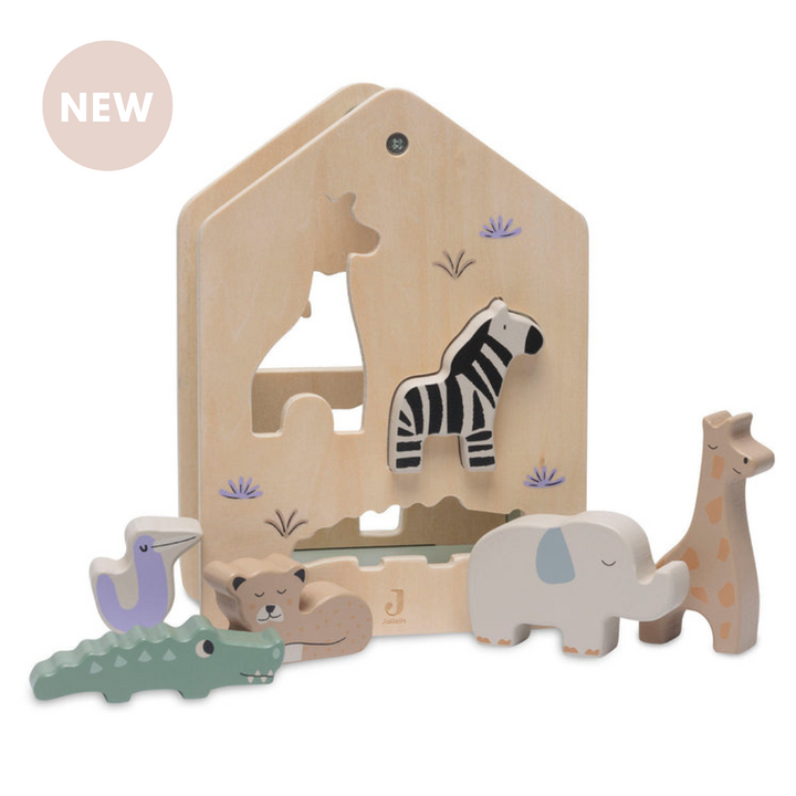 Jollein Wooden Shape Sorter | Jungle Jambo