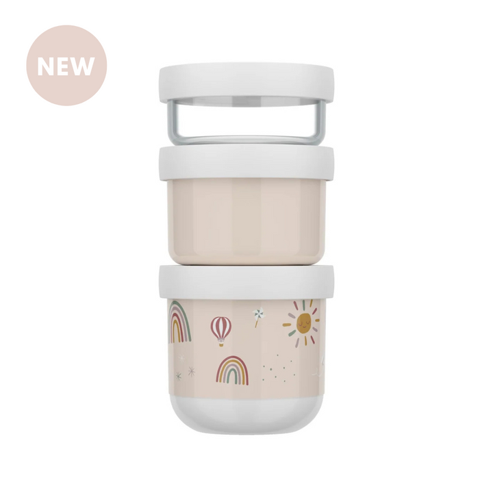 Little Dutch x Mepal Snackbox Stack | Sunshine & Rainbow