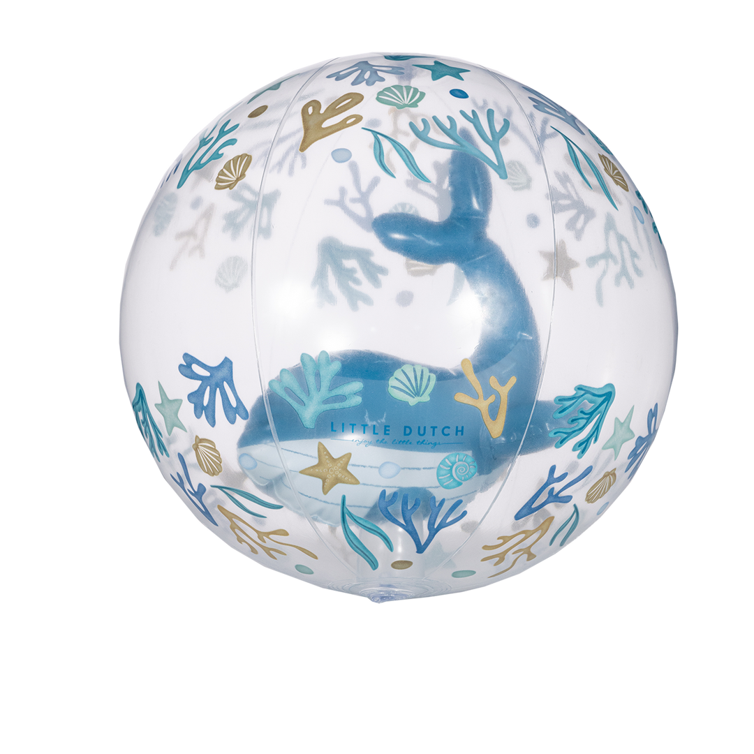 Little Dutch 3D Beach Ball | Ocean Dreams Blue