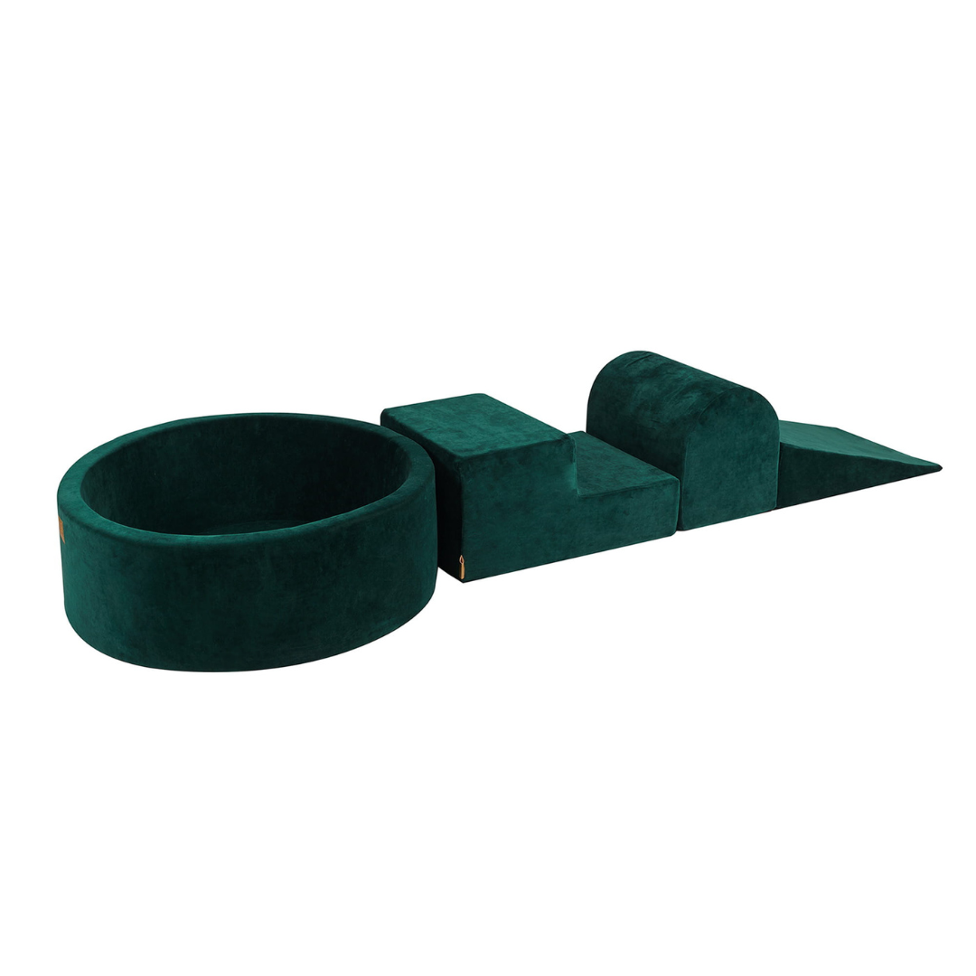 Make Your Own Play Set With Ball Pit | Velvet Dark Green