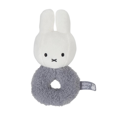 Miffy Ring Rattle | Fluffy Blue