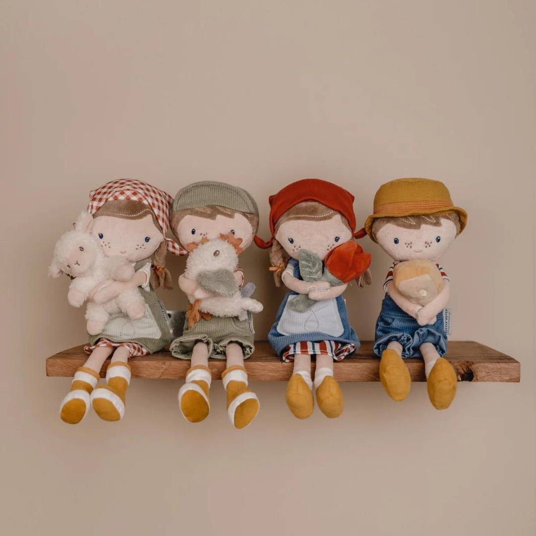 Little Dutch Jim Rag Doll - Super Cuddly & Soft 10cm Doll For Babies 12 Months+