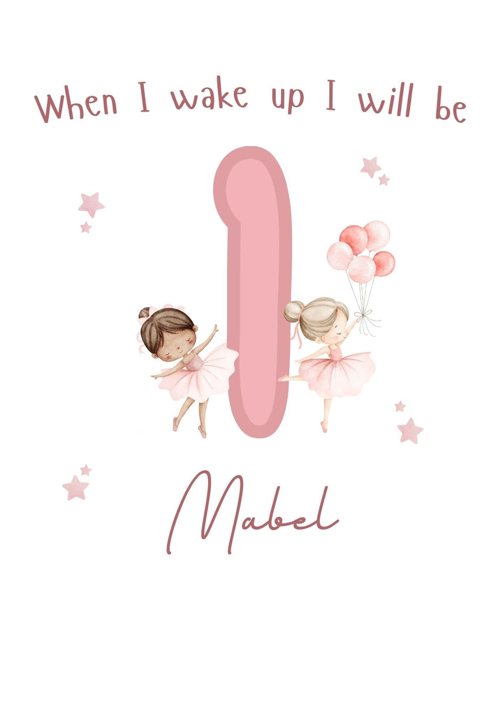 Children's Birthday Pyjamas Age 1 - 4 | Pink Ballerina