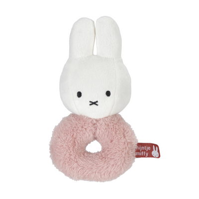 Miffy Ring Rattle | Fluffy Pink