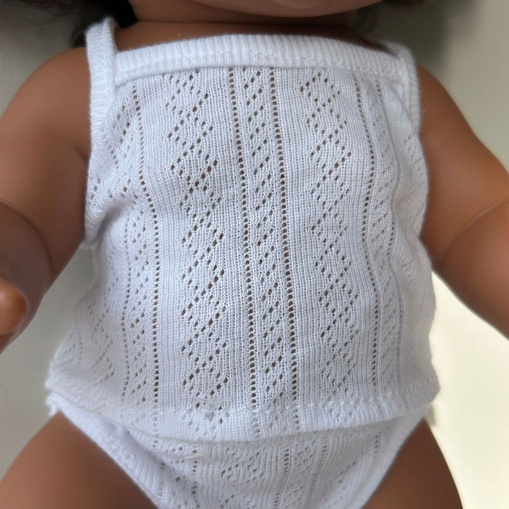 Pointelle Doll Set | White