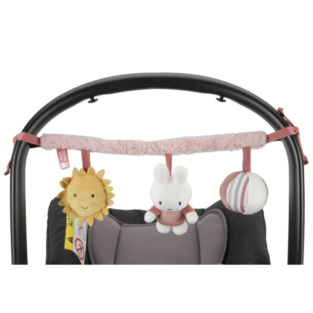 Miffy Car Seat Toy | Fluffy Pink