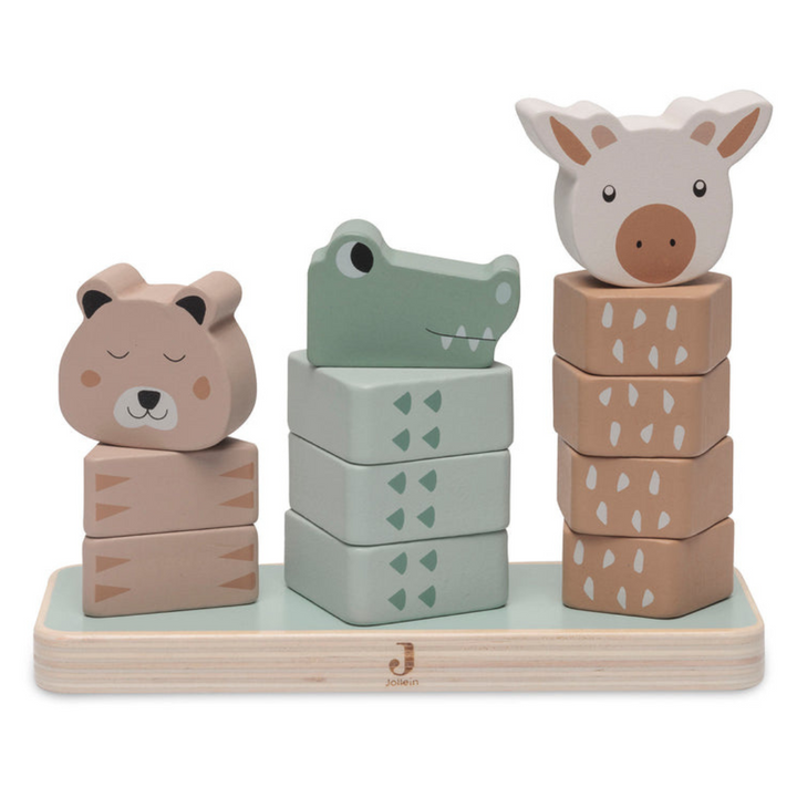 Jollein Wooden Stacking Tower | Jungle Jambo