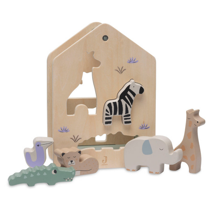 Jollein Wooden Shape Sorter | Jungle Jambo