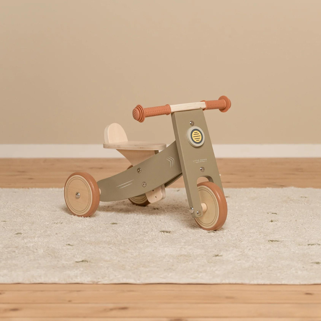 Little Dutch Wooden Tricycle | Olive