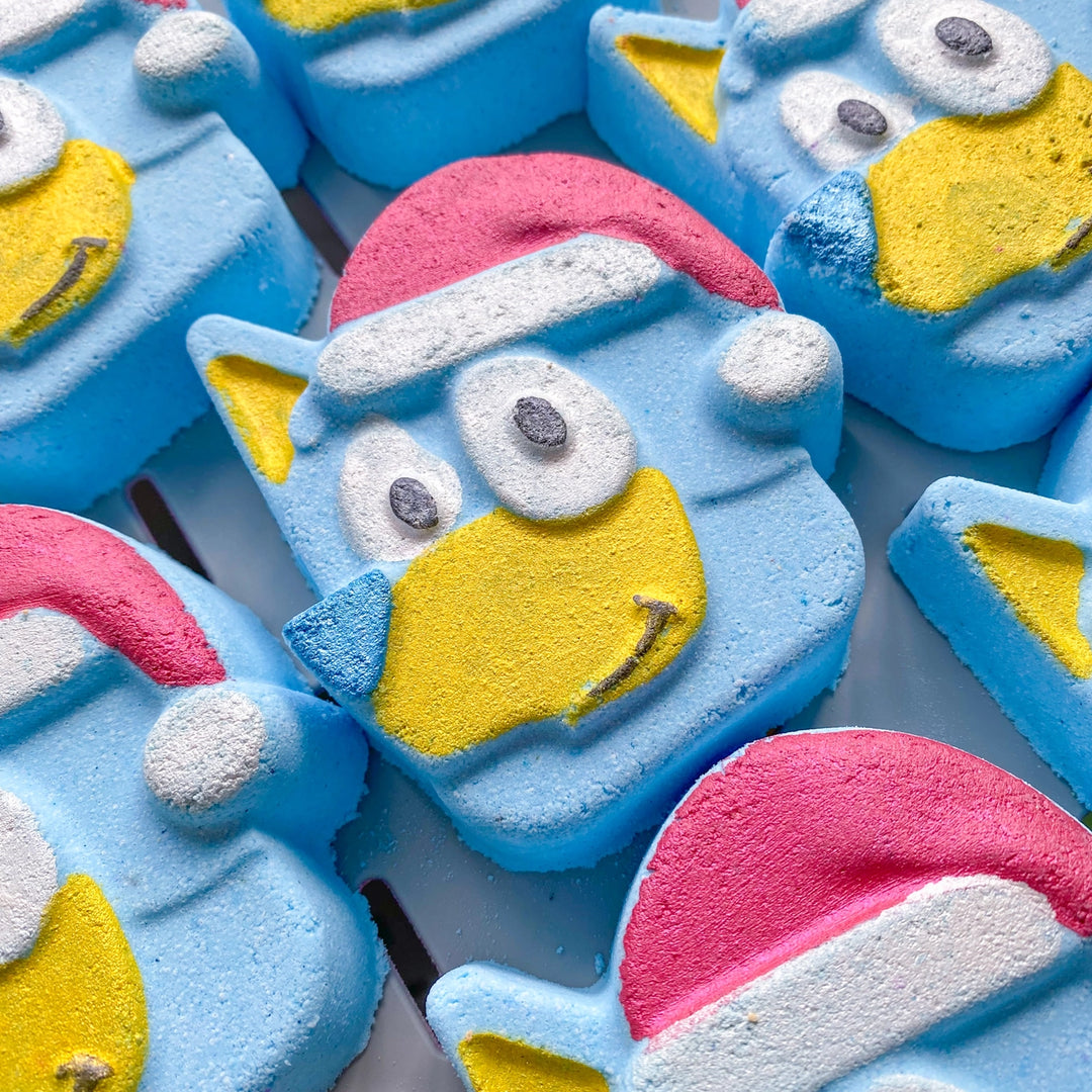 Festive Blue Dog Bath Bomb