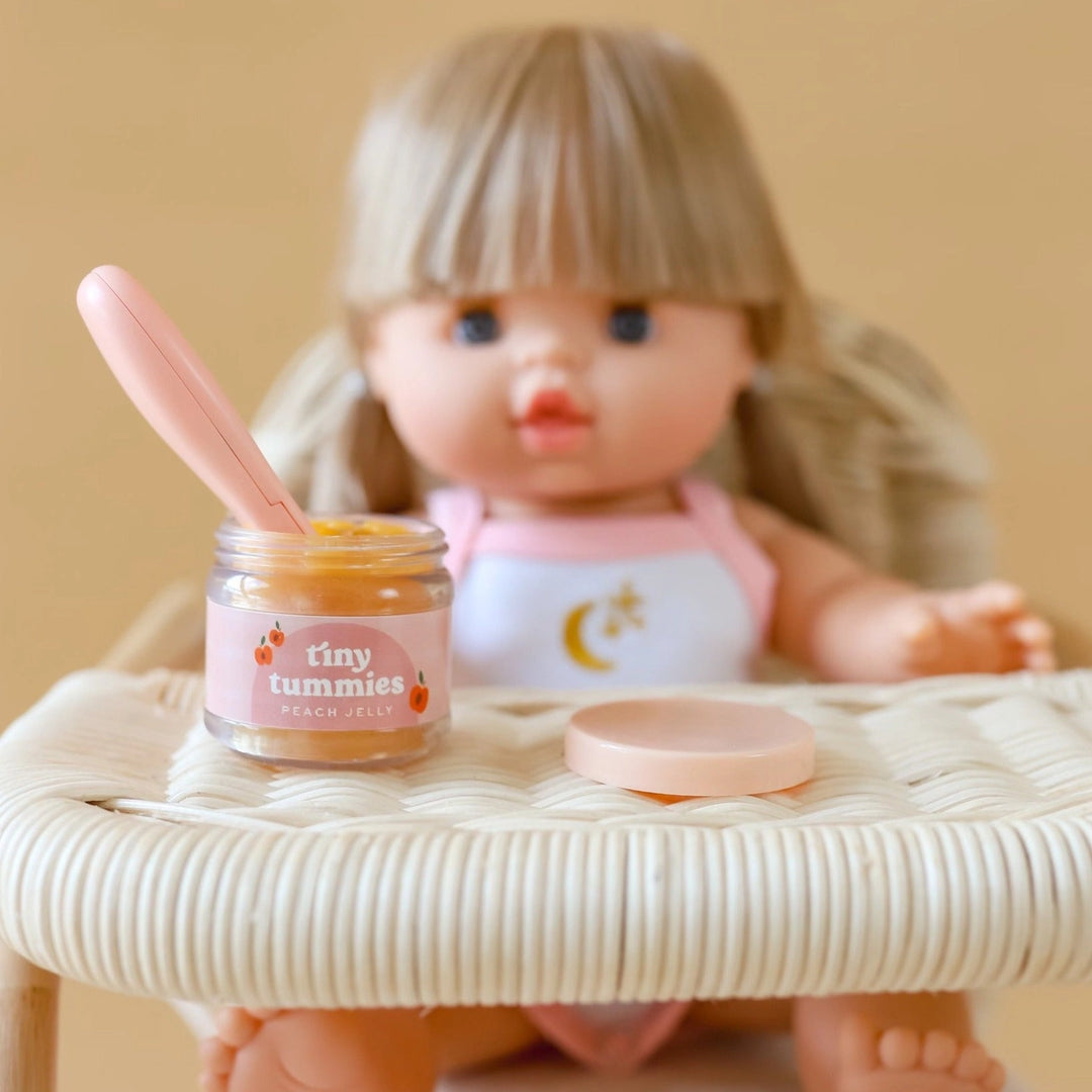 Tiny Harlow Tiny Tummies Magic Peach Jelly Jar and Spoon