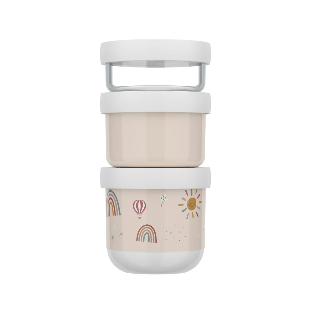 Little Dutch x Mepal Snackbox Stack | Sunshine & Rainbow
