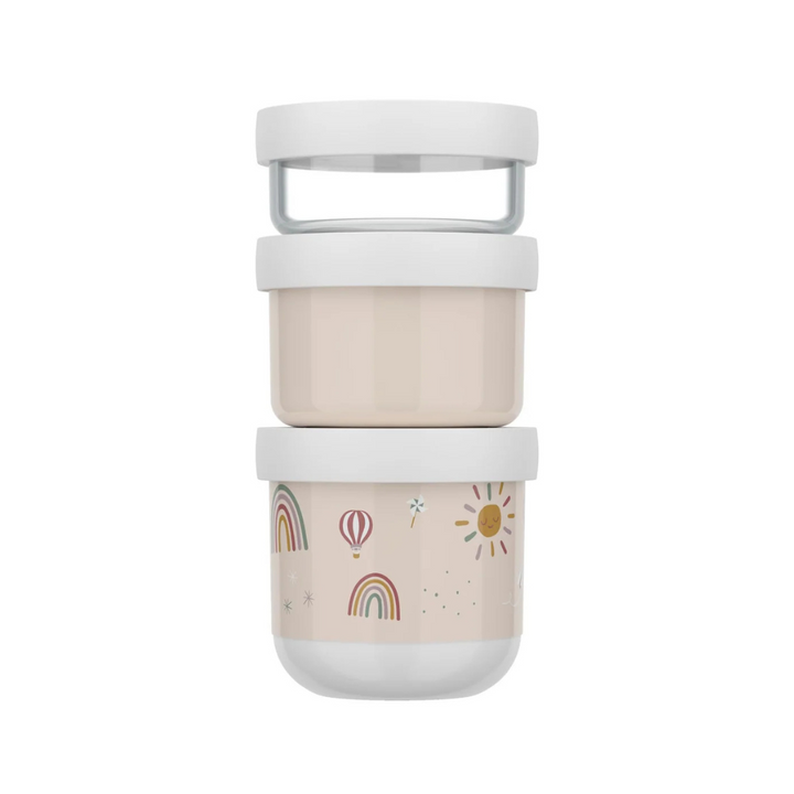 Little Dutch x Mepal Snackbox Stack | Sunshine & Rainbow