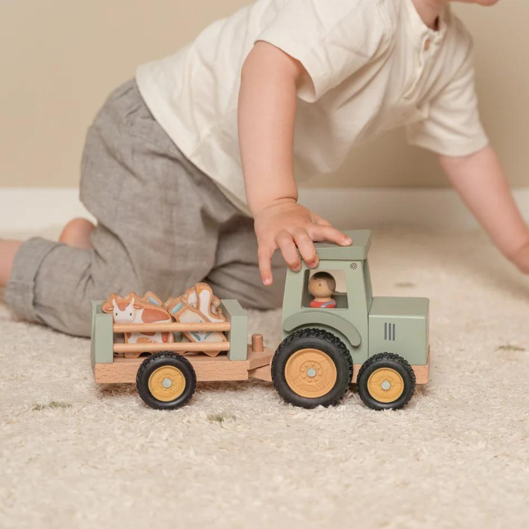 Little Dutch Tractor With Trailer | Little Farm