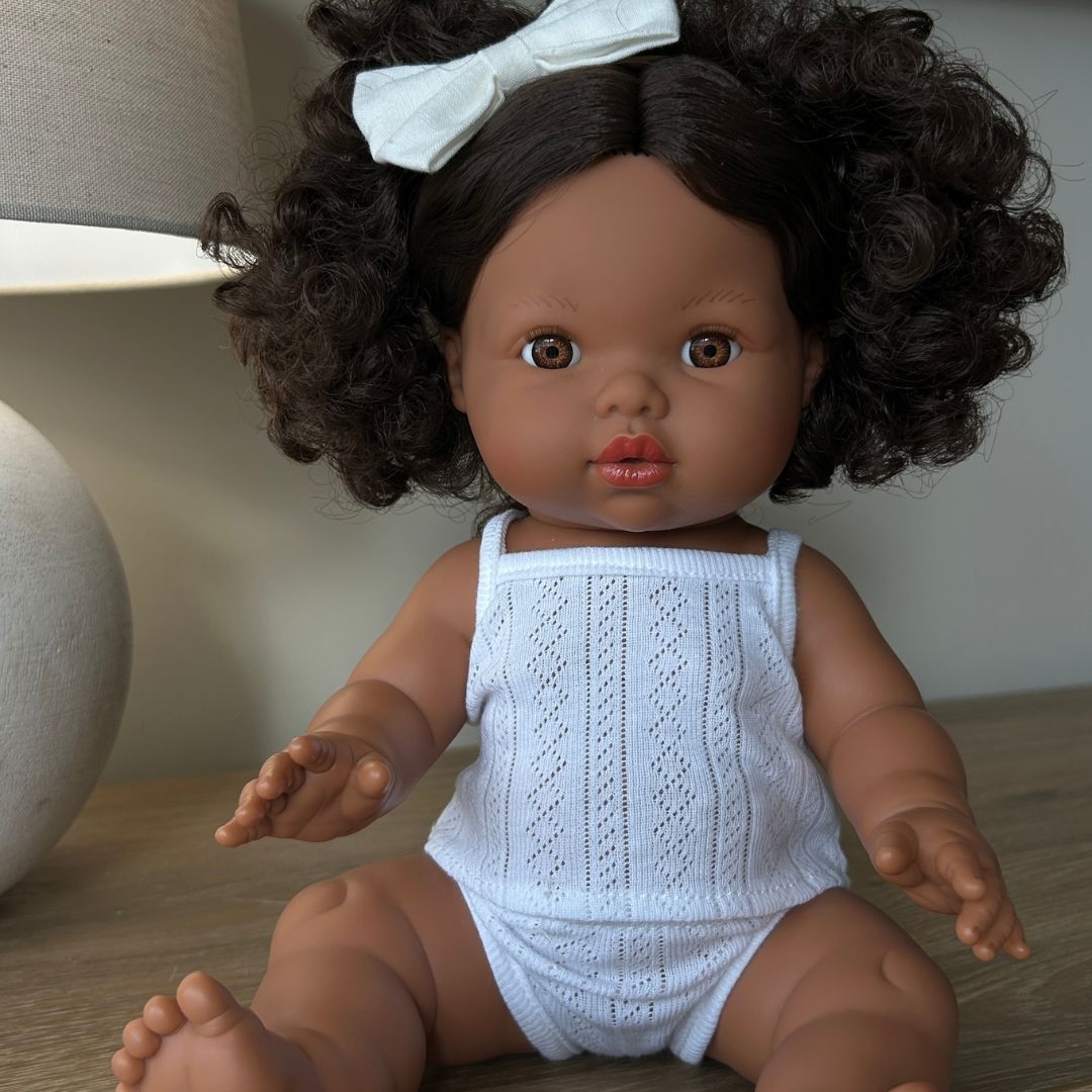 Pointelle Doll Set | White